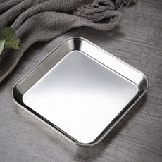 유어키친 304스텐 사각 304스텐 접시 실버 2p 14.5x14.5cm, 본상품