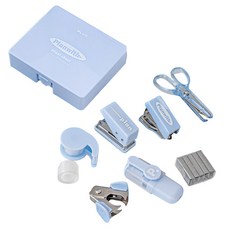 드림널스 실속 휴대용 학용품 8종 미니 문구세트 블루, 1세트