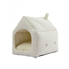 나혼산 애견텐트 강아지텐트 캠핑 침대 강아지집 고양이, 1개, 화이트(방오방수)(길이52 폭45 높이54)