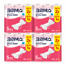 스카트 더도톰한 핑크 행주타월 36매 x2롤+1 x4개