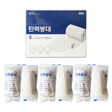 상처엔 뉴스킨케어 탄력붕대 4인치(10cmX190cm) 6개입 개별포장, 1세트, 6롤