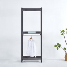 옷방 드레스룸 큰키 옷장 800x345x2100 모듈식 2단 슬림 서랍장 의류 파우더룸 행거 장롱, 800(2단) 화이트