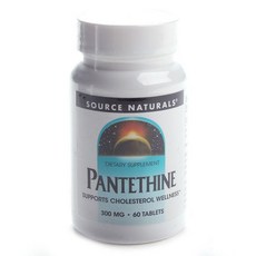 SOURCE NATURALS 泛酸錠 300mg, 1入, 60顆
