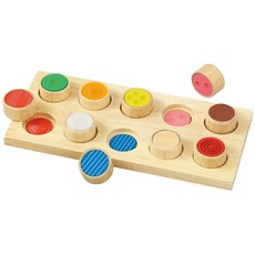 1 2 3 4 Artec 11997 아텍 목제 매칭 게임 몬테소리 하메코미 퍼즐 손가락 감각, 1개