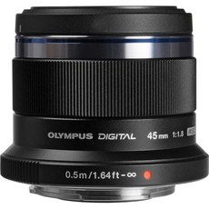 OLYMPUS 단초점 렌즈 M.ZUIKO DIGITAL 45mm F1.8 블랙, 상세페이지 참조