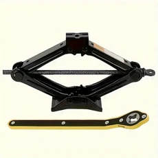 1 세트 1 톤 접이식 자동차 잭 수동식 수평 유형 1 톤 자동차 잭 자동차 타이어 수리 도구, Jack and Wrench, 1개