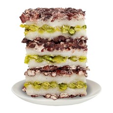 명가삼대떡집 당일생산 완두배기 팥 시루떡 개별포장 아침식사대용, 1kg, 1세트