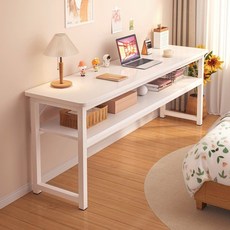 미니멀 모던 디자인 책상 화장대 노트북 수납 포함, 기타 간단한 80cm 단층 화이트 1x1x1cm 조립
