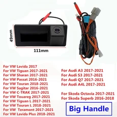 RCD330 MQB PQ VW 보라 타루 타이론 파사트 T-크로스 테라몬트 티구안 L 자동차 트렁크 핸들 후면보기 동적, 02 Big Handle