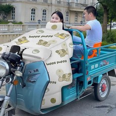 년형 전기 삼륜차 방풍 플리스 커버 보온 방수 오토바이 보호 윈드쉴드, U. 【어깨 보호 넥워머】 회색 - 행복한 강아지