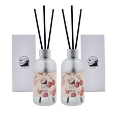 느긋 인테리어 디퓨저 실내 방향제 화장실 사무실 집들이 선물, 2개, 250ml, 체리알사탕