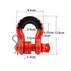 자동차 견인링 차량용 견인 견인고리, 1개, R 핀 포함 대형 1개 19t B