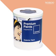 노루페인트 팬톤 실외 벽면 저광 페인트, 14-1227 Peach, 1L, 1개
