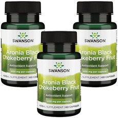 Swanson 斯旺森 野櫻莓膠囊 400mg, 60顆, 3罐