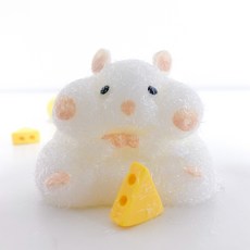 햄스터 말랑이 옐로우 화이트 주물럭, 햄스터말랑이(화이트), 1개