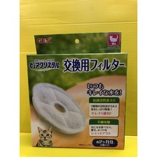 四寶的店 軟水濾棉一盒 日本GEX 淨水飲水器, 1個, 活性碳圓形濾心2入-犬貓通用, 活性碳圓形濾心2入-犬貓通用