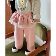 푸아송 뮤즈프릴팬츠 여아 키즈 레이어드 러블리룩 봄신상