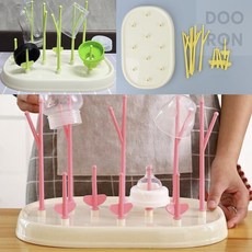 두론샵 텀블러 건조대 젖병 컵걸이대 플라스틱병 봉거치대 보관대