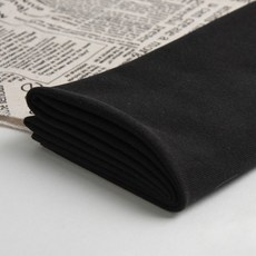 유명한원단 시보리원단 립시보리 폴리 스판 다이마루 블랙, 블랙(K삼일), 1개