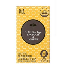 Dr.FiLL Immune水溶性蜂膠&鋅補充口含片 228mg 30包入, 5個