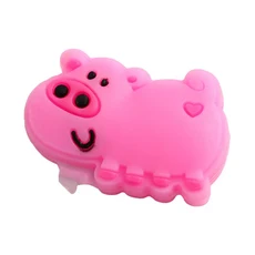 쿠쿠스토어 스포츠 테니스 스태프 충격 방지 만화 실리콘 소프트 흡수 라켓 댐퍼 진동, 05 Pig