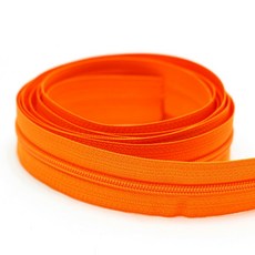 나일론지퍼 3호 (코일지퍼) 주황 - 1마(약90cm), 1개