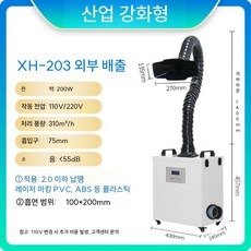 실내 제연기 흡연실 매연 전기 휴게실 환풍기 바베큐 담배 화장실 공기청정기 흡입기 제거, 3. XH-203S 싱글(디지털)