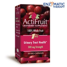 ENZYMATIC THERAPY 蔓越莓補充素食膠囊 500mg, 1個, 30 件