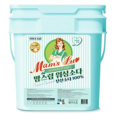 맘스럽 워싱소다 버킷100% 프리미엄 세탁세제 초강력 세탁보조제, 5kg, 1개