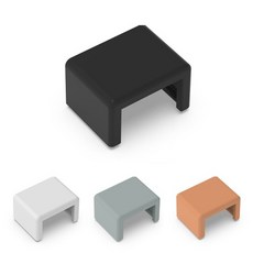 선바로 케이블 전선몰딩 마감캡 19X15X11mm 1호, 그레이, 1개