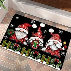 크리스마스 눈사람 Gnome 현관 매트 미끄럼 방지 입구 홈 장식 카펫 거실 러그 욕실 바닥 깔개 214029, 30x50cm, 1