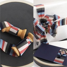 리본빌 색동리본 한복리본 간편포장롤, 2 한음색동 40미리 8마롤