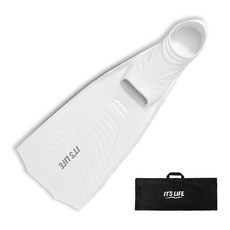 이츠라이프 블루핀 롱핀 강습용 오리발 + 가방, 화이트