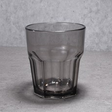 국산 업소용 피씨컵 PC컵 / 270ml 팔각 블랙, 1개
