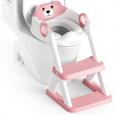 래브 첫 번째 배변 훈련용 시트 업그레이드 화장실 2 in 1 스플래시 가드, Pink