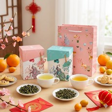 至峰茶業 迎春雙香茶禮 茶葉禮盒 企業送禮, 1個, 150gx2入/盒