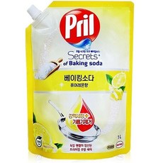프릴 베이킹소다 퓨어레몬 1000ml 주방 세제