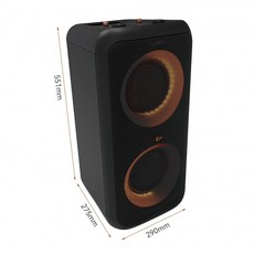 Klipsch GiG XXL 隨行派對藍牙喇叭 | 8小時續航, 黑色