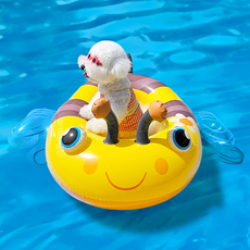 리치독스 강아지 튜브 반려동물 물놀이 꿀벌 튜브, 꿀벌튜브, 1개