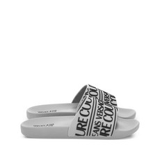 베르사체진쿠튀르 러버라이즈드 로고 슬라이더 샌들