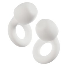 Loop Quiet 2 耳塞 - 適用睡眠 專注 唸書 噪音敏感度 比利時品牌, 白色, 1個