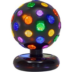 LED 조명이 달린 회전 디스코 볼 - 눈부신 댄스 분위기 연출 네온 생일 파티 용품 & 액세서리 11", LED 조명이 달린 회전 디스코 볼 - 눈부신 댄스 분