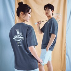 요넥스 261TS049U 배드민턴 공용 오버핏 반팔 티셔츠
