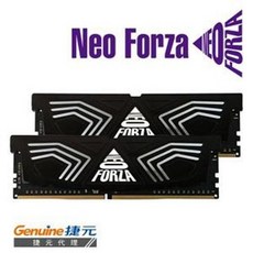 Neo Forza 凌航 FAYE DDR4 4000 16G(8G*2) 超頻 RAM 黑色散熱片 CL21, 1個