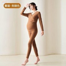 孕婦哺乳內衣套裝 德絨保暖 產後月子服 孕期睡衣