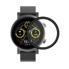 Mobvoi TicWatch E3 曲面熱彎軟膜 手環膜 手錶膜 防刮 螢幕保護貼 貼膜 PET 保護膜, 1個, TicWatch E3 曲面熱彎軟膜 黑