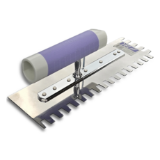 압착고대 타일 갈갈이 톱니 고데 본드고대 흙손 240/7mm, 1개