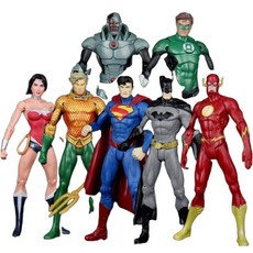 DC 코믹스 저스티스 리그 배트맨 슈퍼맨 원더우먼 아쿠아맨 플래시 액션 피규어 모델 장난감, 가방 (일루미) 타노스 약 18 CM