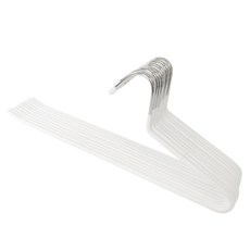 메르카 논슬립 바지걸이, 10개, 화이트