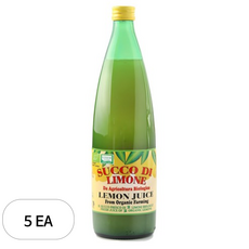 유로푸드 유기농 레몬주스, 1L, 5개